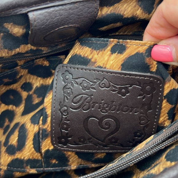 BRIGHTON WOMEN’S WOVEN CROC EMBOSSED PURSE HANDBAG SATCHEL LARGE - Picture 9 of 11